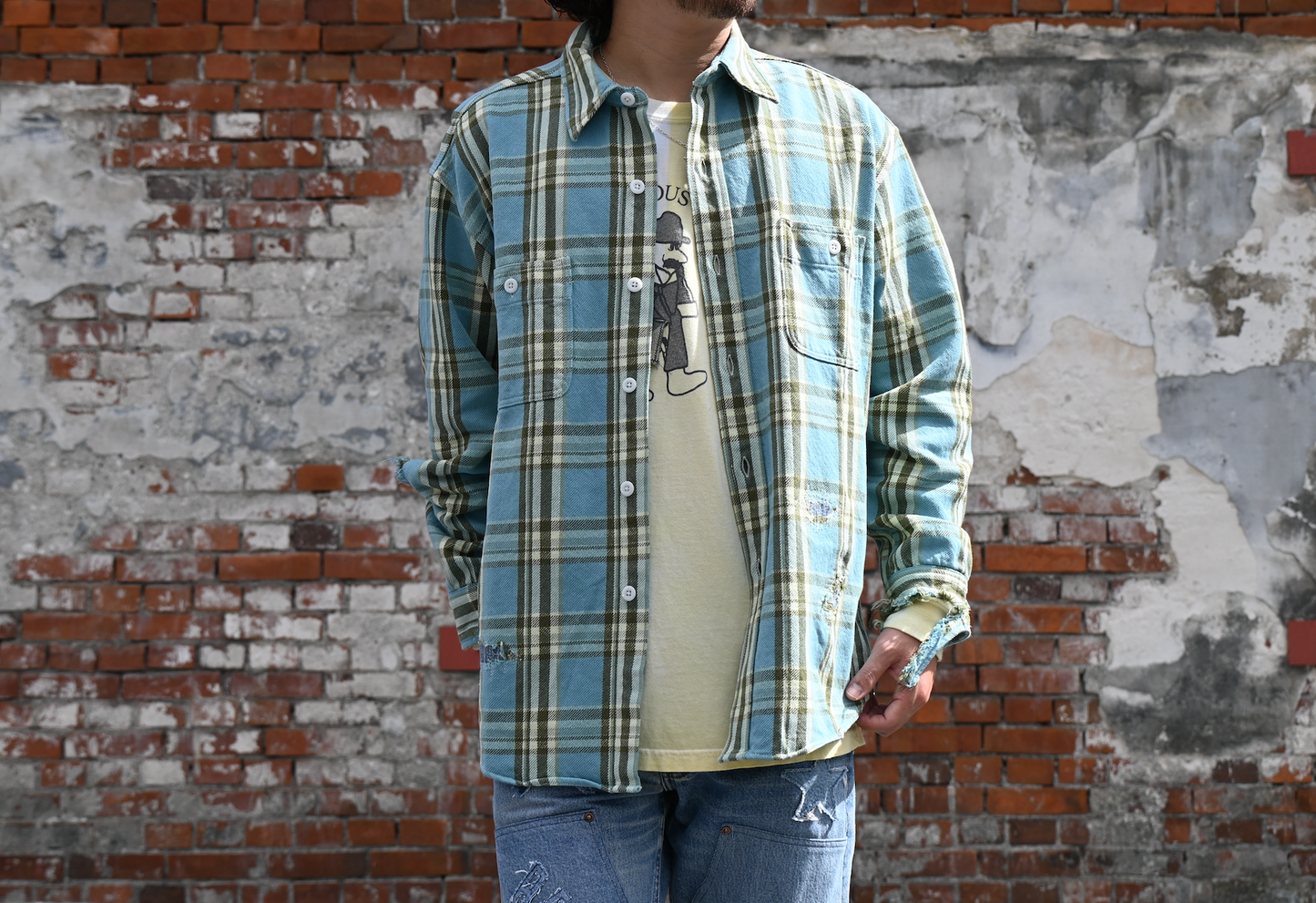 BOW WOW CRUSH FLANNEL SHIRTS KING SIZE